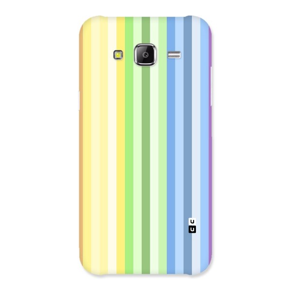 Minimal Pastel Shades Stripes Back Case for Galaxy J5