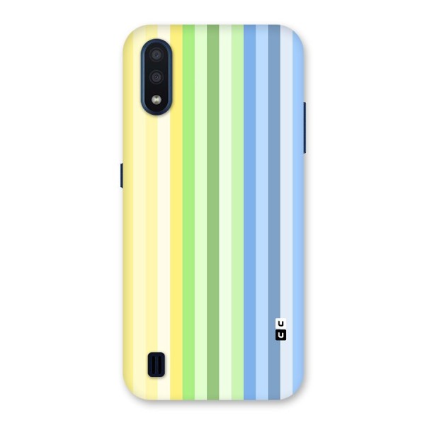 Minimal Pastel Shades Stripes Back Case for Galaxy M01