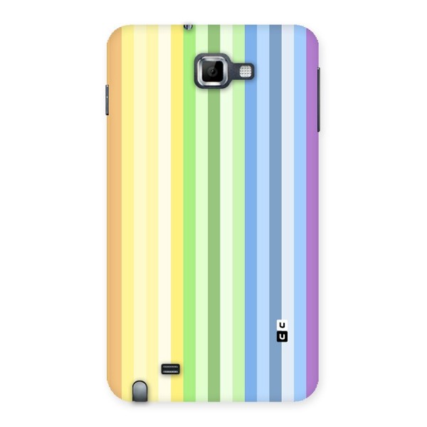 Minimal Pastel Shades Stripes Back Case for Galaxy Note