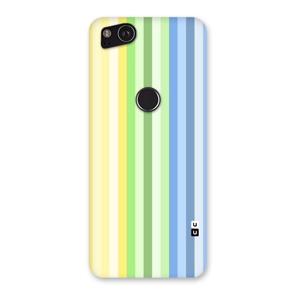 Minimal Pastel Shades Stripes Back Case for Google Pixel 2