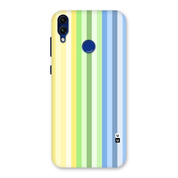 Minimal Pastel Shades Stripes Back Case for Honor 8C