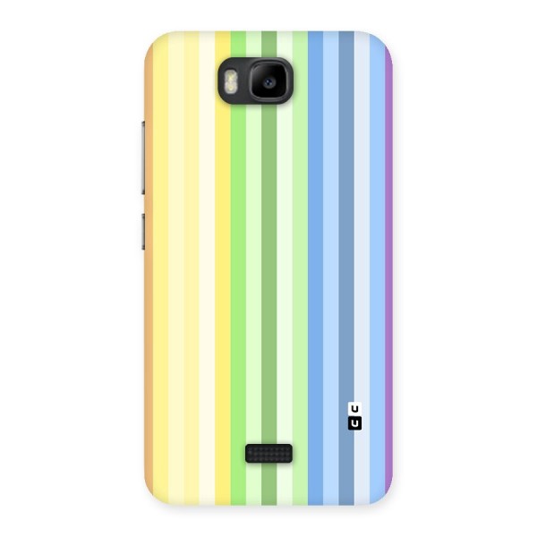 Minimal Pastel Shades Stripes Back Case for Honor Bee