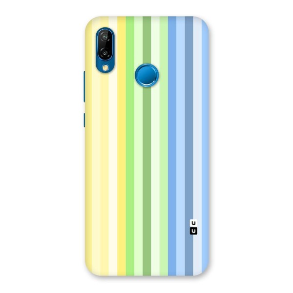 Minimal Pastel Shades Stripes Back Case for Huawei P20 Lite