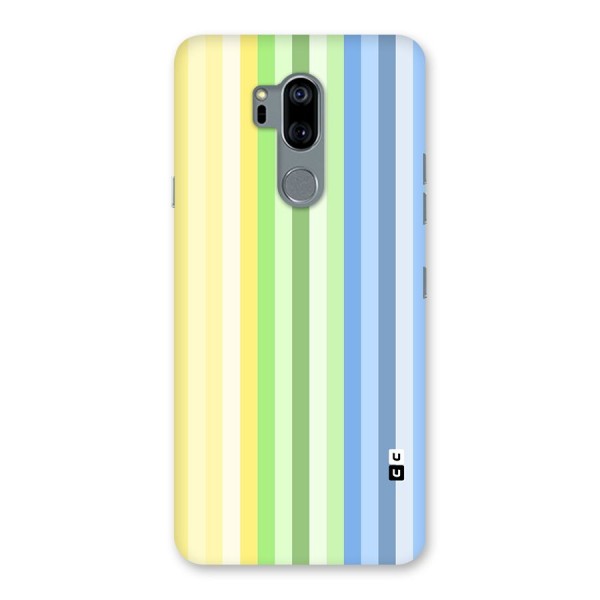 Minimal Pastel Shades Stripes Back Case for LG G7