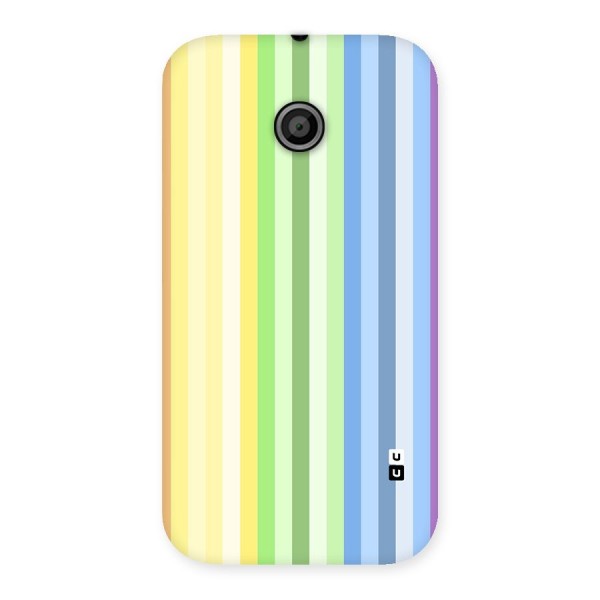 Minimal Pastel Shades Stripes Back Case for Moto E