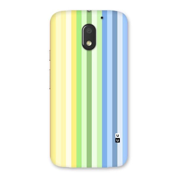 Minimal Pastel Shades Stripes Back Case for Moto E3 Power