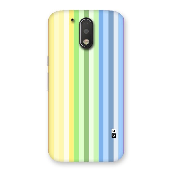 Minimal Pastel Shades Stripes Back Case for Moto G4