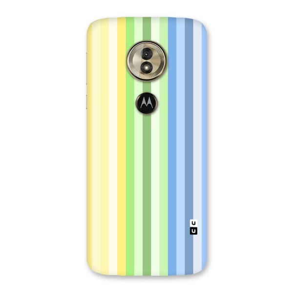 Minimal Pastel Shades Stripes Back Case for Moto G6 Play