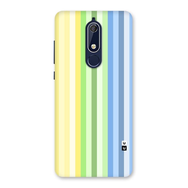 Minimal Pastel Shades Stripes Back Case for Nokia 5.1