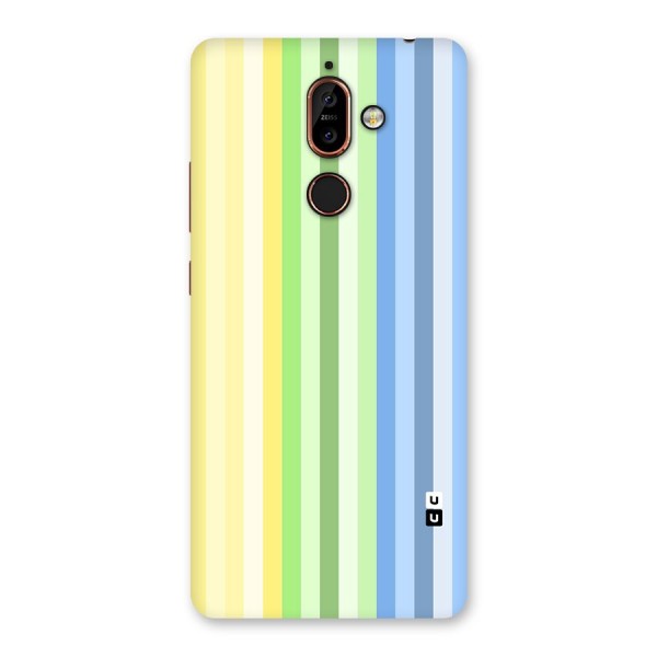 Minimal Pastel Shades Stripes Back Case for Nokia 7 Plus