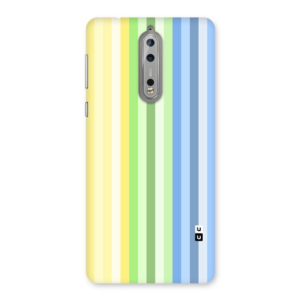 Minimal Pastel Shades Stripes Back Case for Nokia 8