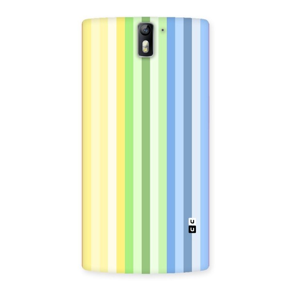 Minimal Pastel Shades Stripes Back Case for OnePlus One