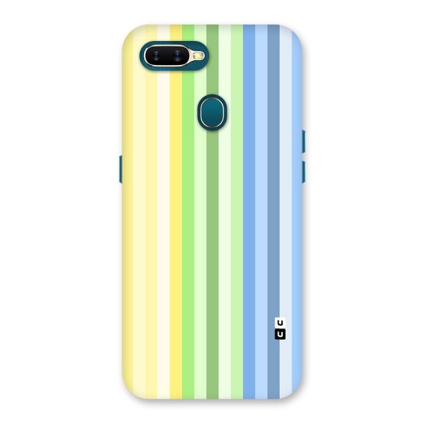 Minimal Pastel Shades Stripes Back Case for Oppo A11k