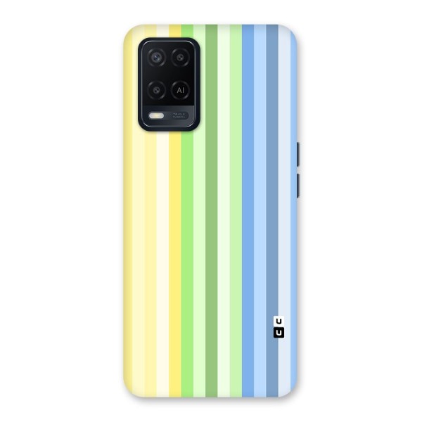 Minimal Pastel Shades Stripes Back Case for Oppo A54