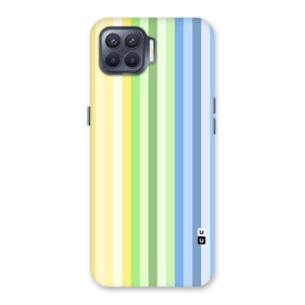 Minimal Pastel Shades Stripes Back Case for Oppo F17 Pro