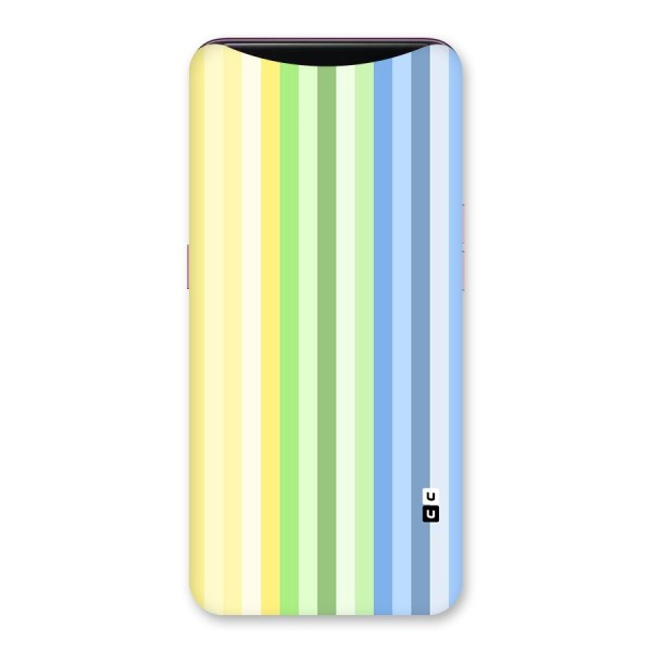 Minimal Pastel Shades Stripes Back Case for Oppo Find X