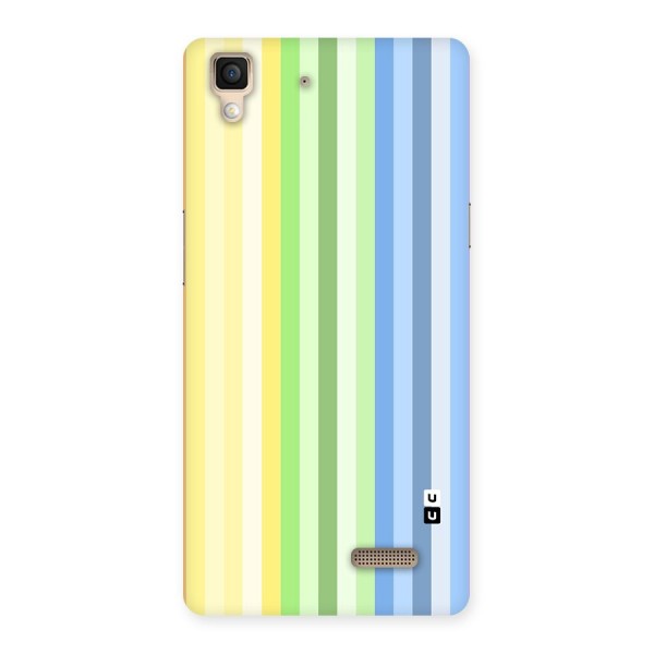 Minimal Pastel Shades Stripes Back Case for Oppo R7