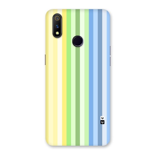 Minimal Pastel Shades Stripes Back Case for Realme 3 Pro