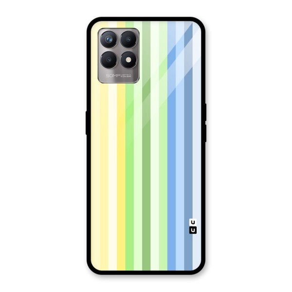 Minimal Pastel Shades Stripes Back Case for Realme 8i