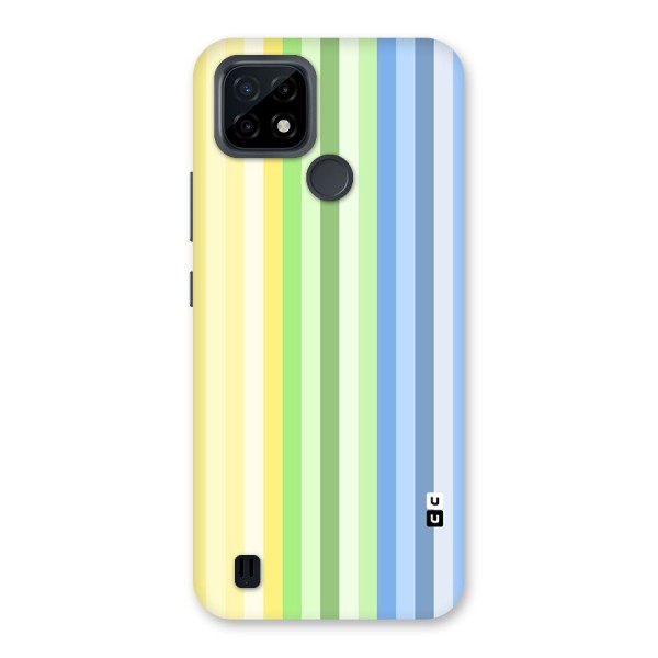 Minimal Pastel Shades Stripes Back Case for Realme C21