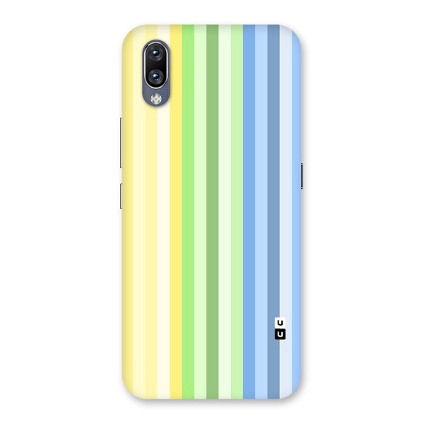 Minimal Pastel Shades Stripes Back Case for Vivo NEX