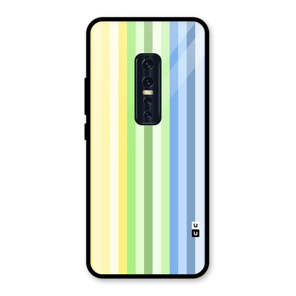 Minimal Pastel Shades Stripes Back Case for Vivo V17 Pro