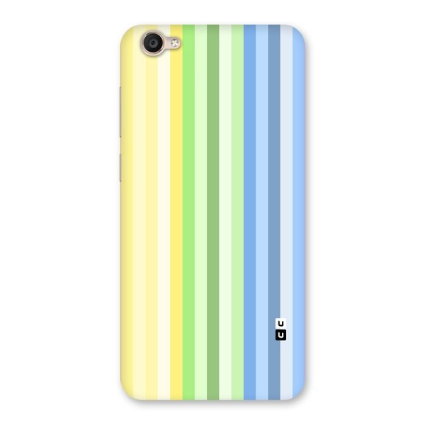 Minimal Pastel Shades Stripes Back Case for Vivo Y55