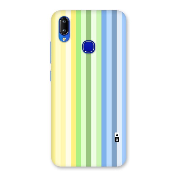 Minimal Pastel Shades Stripes Back Case for Vivo Y91