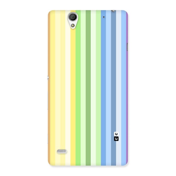 Minimal Pastel Shades Stripes Back Case for Xperia C4