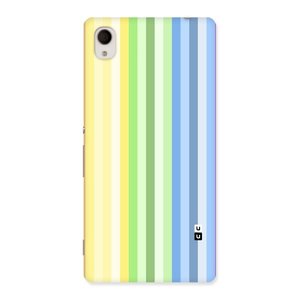 Minimal Pastel Shades Stripes Back Case for Xperia M4