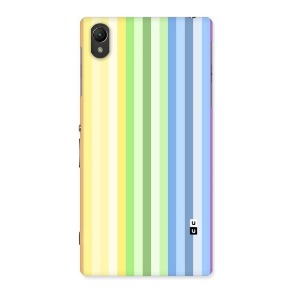 Minimal Pastel Shades Stripes Back Case for Xperia Z1