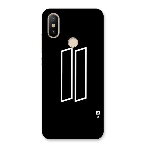 Minimal Slant Rectangles Back Case for Mi A2