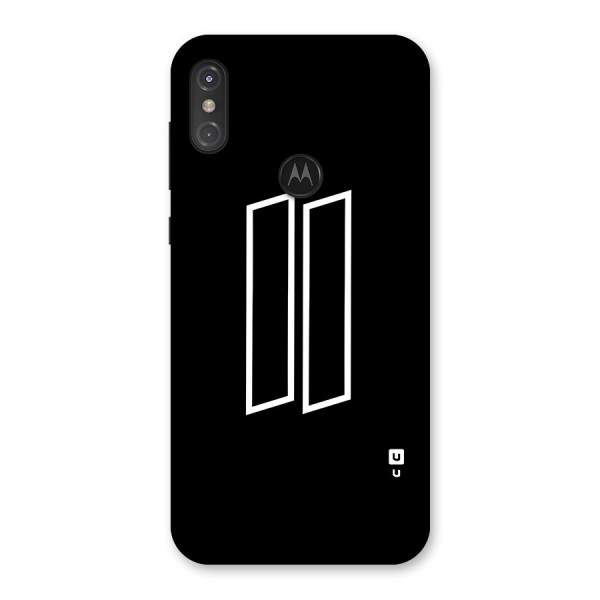 Minimal Slant Rectangles Back Case for Motorola One Power