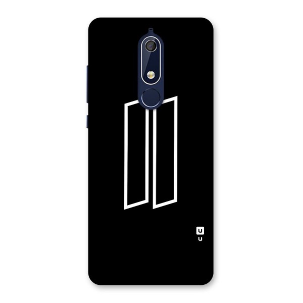 Minimal Slant Rectangles Back Case for Nokia 5.1