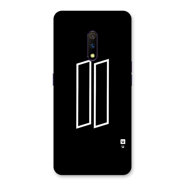 Minimal Slant Rectangles Back Case for Realme X