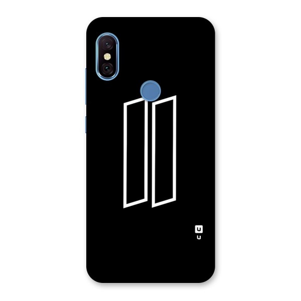 Minimal Slant Rectangles Back Case for Redmi Note 6 Pro