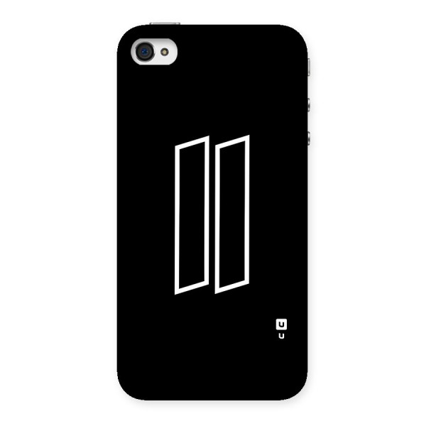 Minimal Slant Rectangles Back Case for iPhone 4 4s