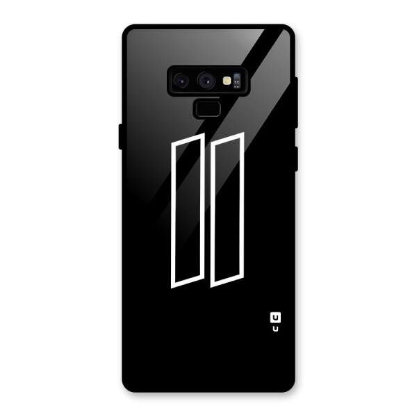 Minimal Slant Rectangles Glass Back Case for Galaxy Note 9