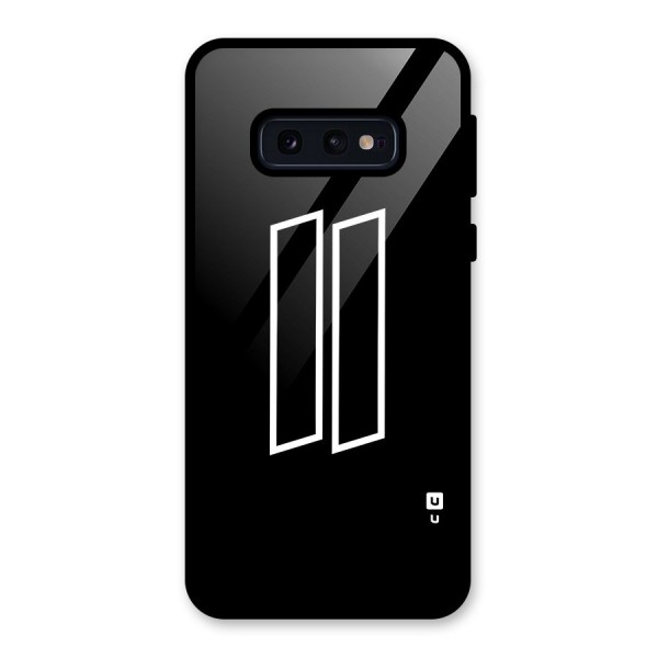 Minimal Slant Rectangles Glass Back Case for Galaxy S10e