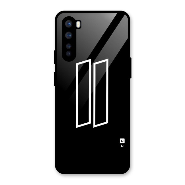 Minimal Slant Rectangles Glass Back Case for OnePlus Nord