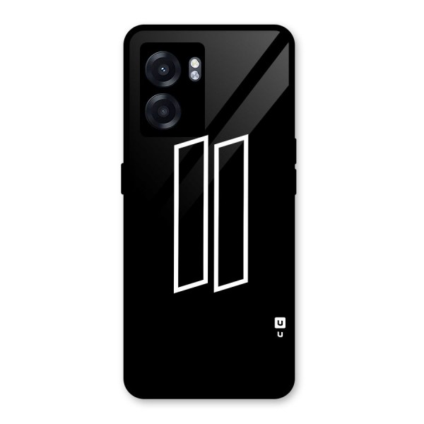 Minimal Slant Rectangles Glass Back Case for Oppo K10 (5G)