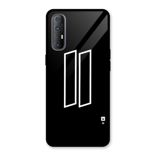 Minimal Slant Rectangles Glass Back Case for Oppo Reno3 Pro