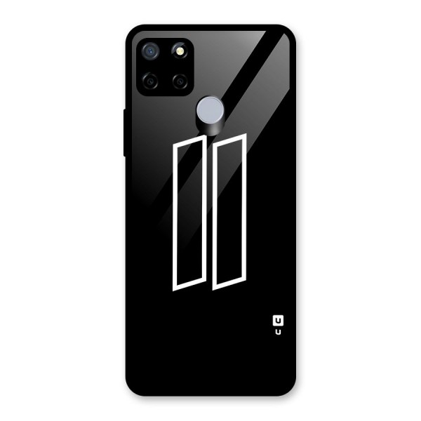 Minimal Slant Rectangles Glass Back Case for Realme C15