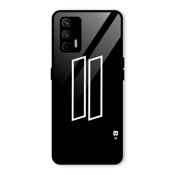 Minimal Slant Rectangles Glass Back Case for Realme GT 5G