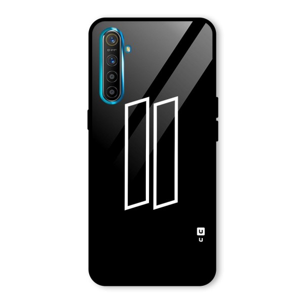 Minimal Slant Rectangles Glass Back Case for Realme XT