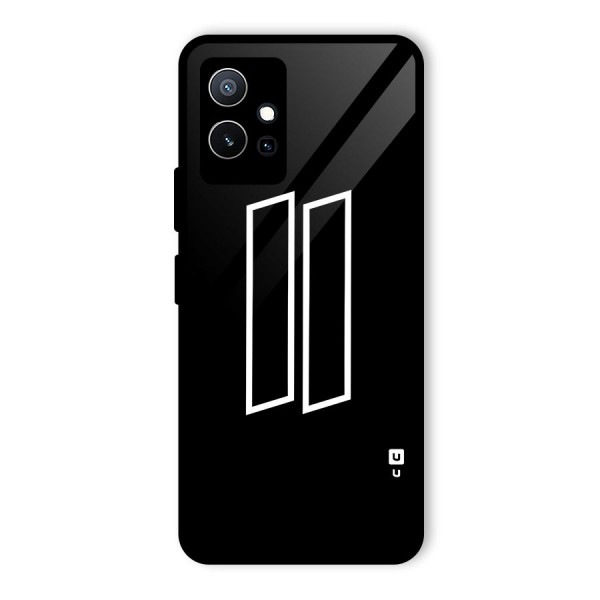 Minimal Slant Rectangles Glass Back Case for Vivo T1 5G