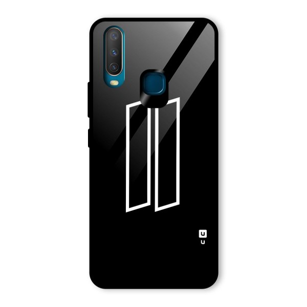 Minimal Slant Rectangles Glass Back Case for Vivo Y12