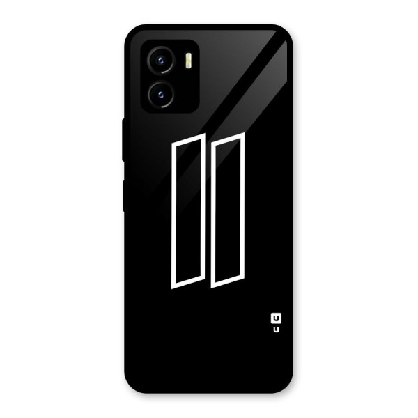 Minimal Slant Rectangles Glass Back Case for Vivo Y15s