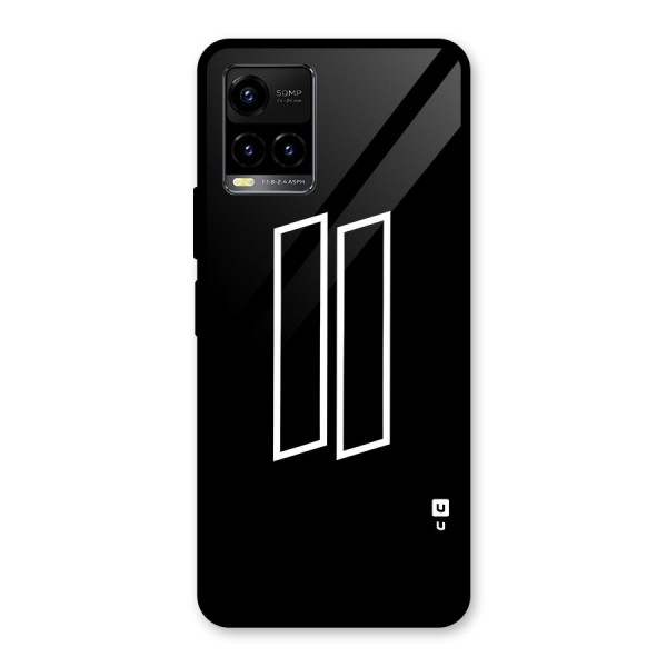 Minimal Slant Rectangles Glass Back Case for Vivo Y21A