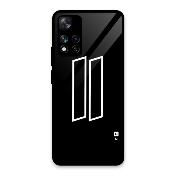 Minimal Slant Rectangles Glass Back Case for Xiaomi 11i 5G